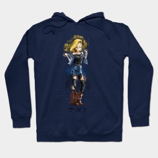 Android 18 Watercolor Hoodie